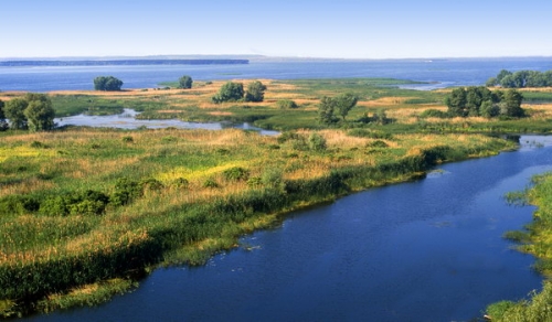 Poltavos sritis, Dneprodzeržinsko vandens saugyklos paskandintas ir pelkėjantis Vorklos upės žemupis
