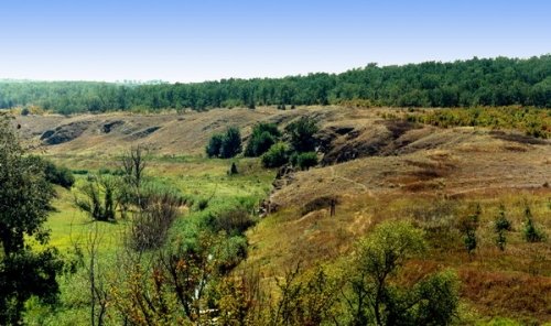 Zaporožės sritis, pelkėjantis Berdos upės slėnis